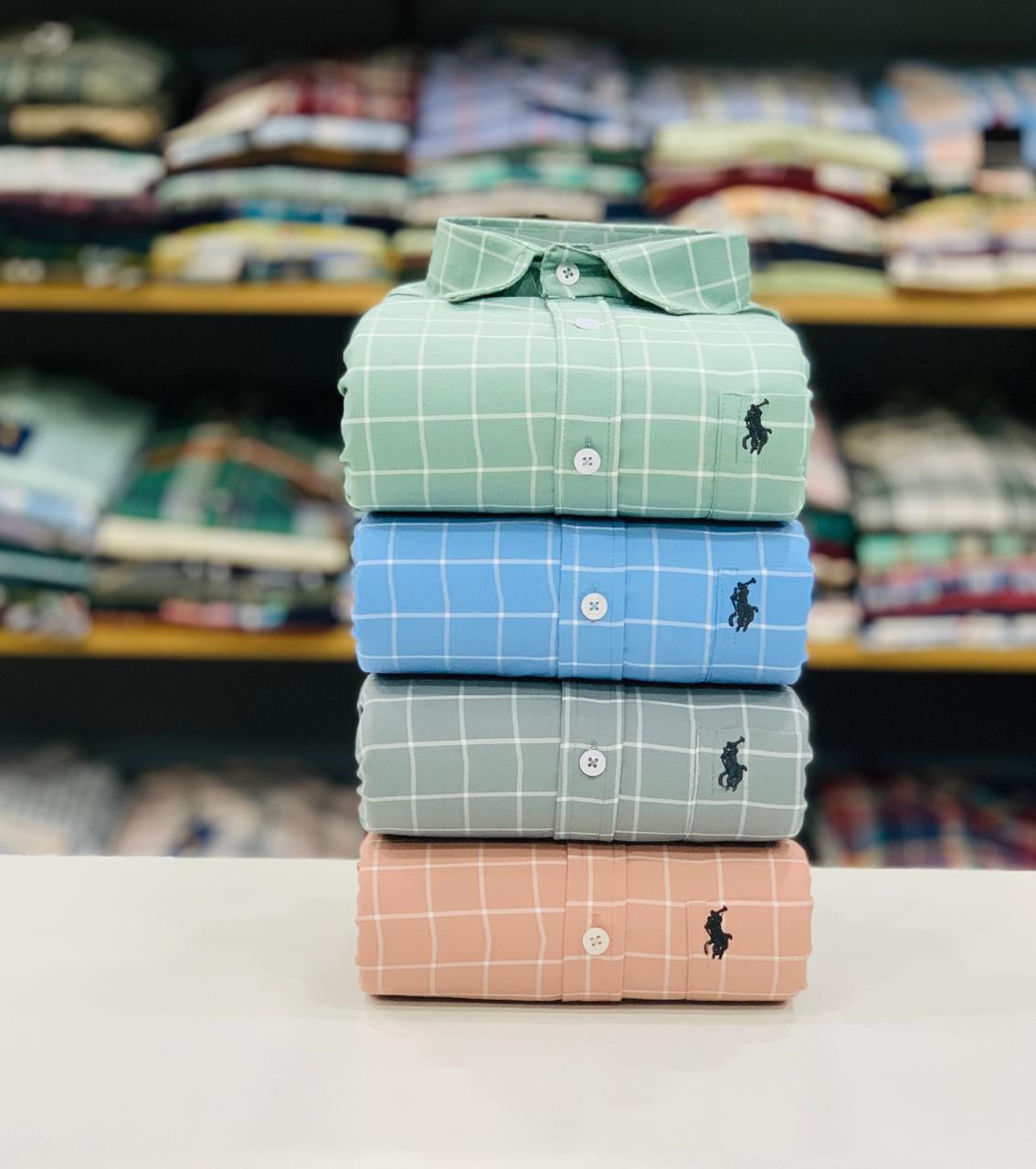 FIGRIOT Oxford Casual Cotton Shirt Set